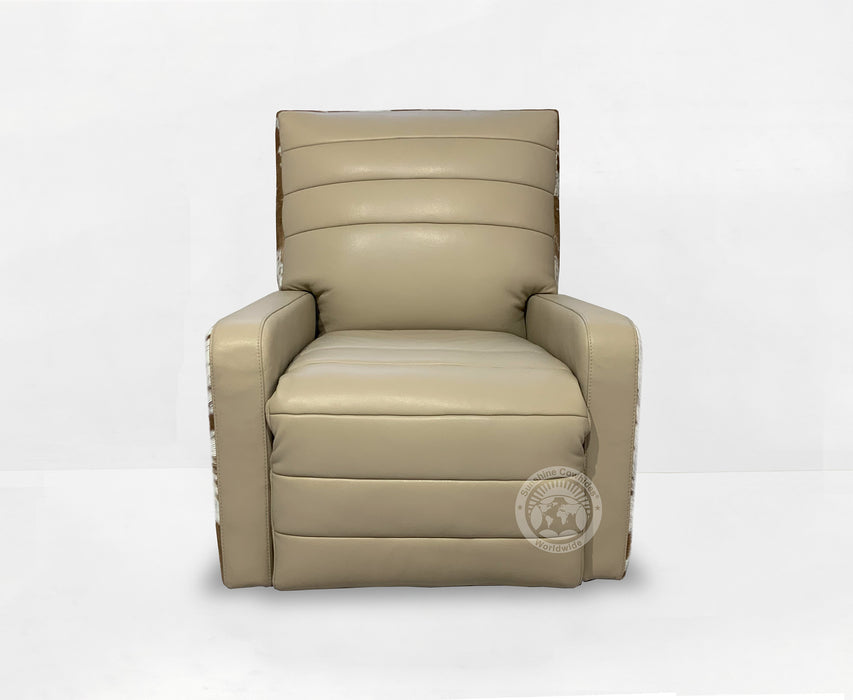 Square Recliner Armchair - Taupe