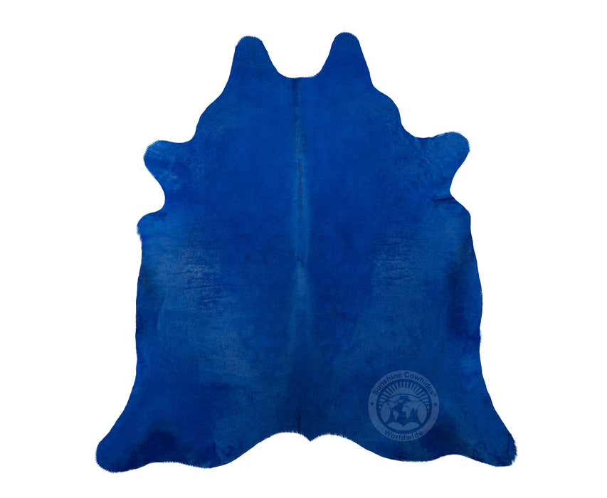 Dyed Navy Blue Cowhide Rug