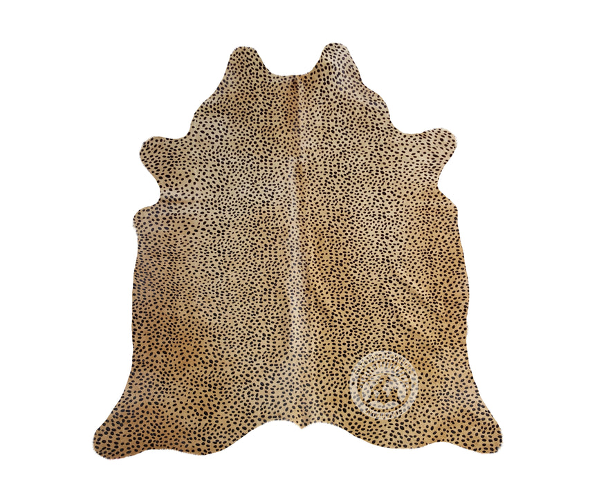 Cheetah on Caramel Cowhide Rug