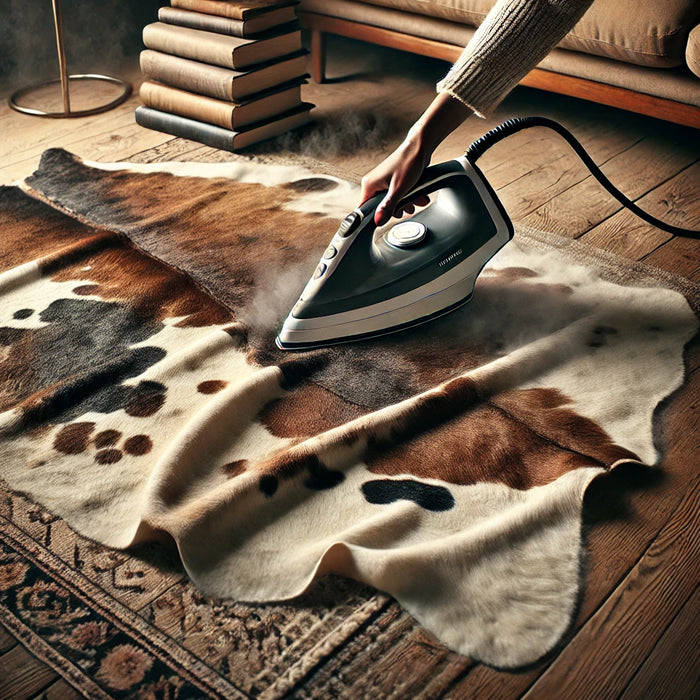 How to Remove Wrinkles from Your Natural Cowhide Rug