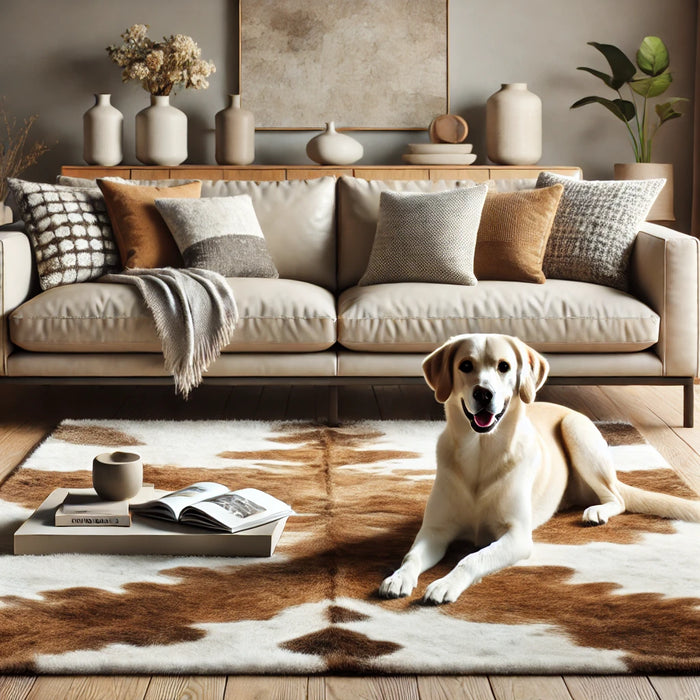 Why Cowhide Rugs Are a Great Option for Homes with Pets