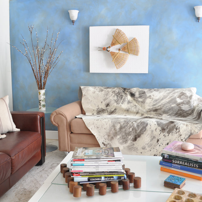 The Cowhide Rug adds Character and Utility to your Room