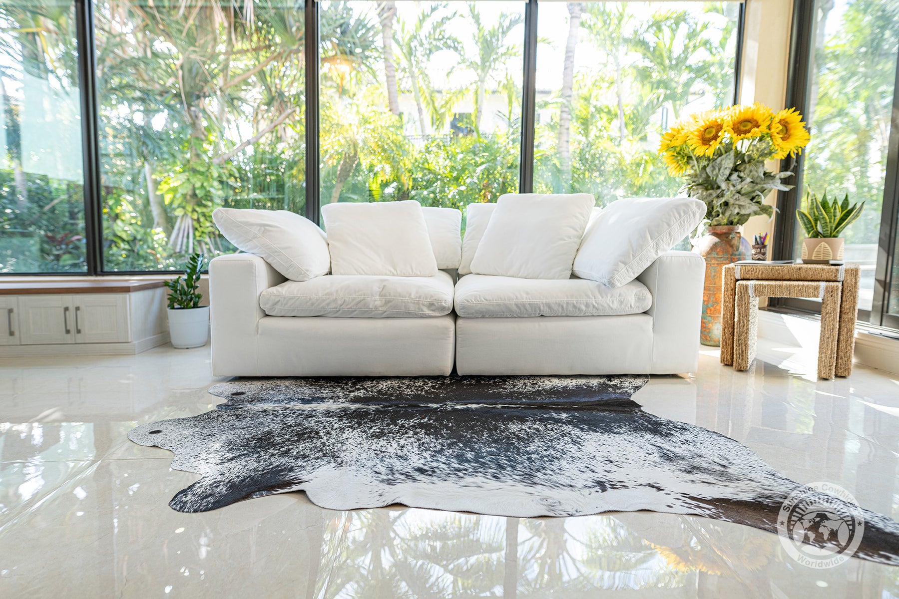 Can I Use a Natural Cowhide Rug in High-Traffic Areas?