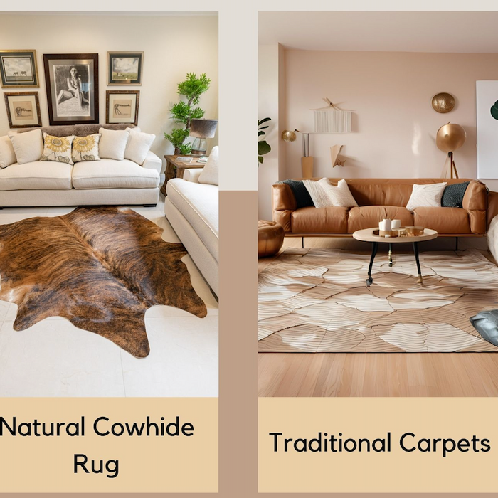 Cowhide Rugs vs. Traditional Carpets: Which Is Better for Your Home?