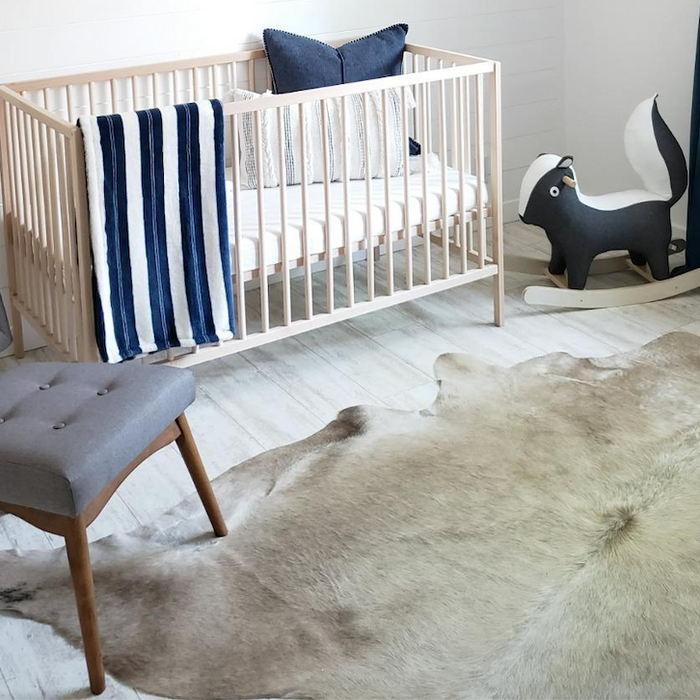 Cowhide Rugs in Kids' Rooms: A Stylish and Practical Choice