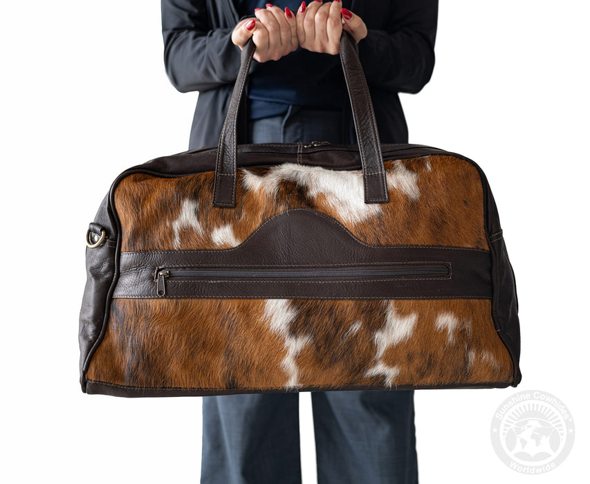 Cowhide Duffle Bag - Tricolor