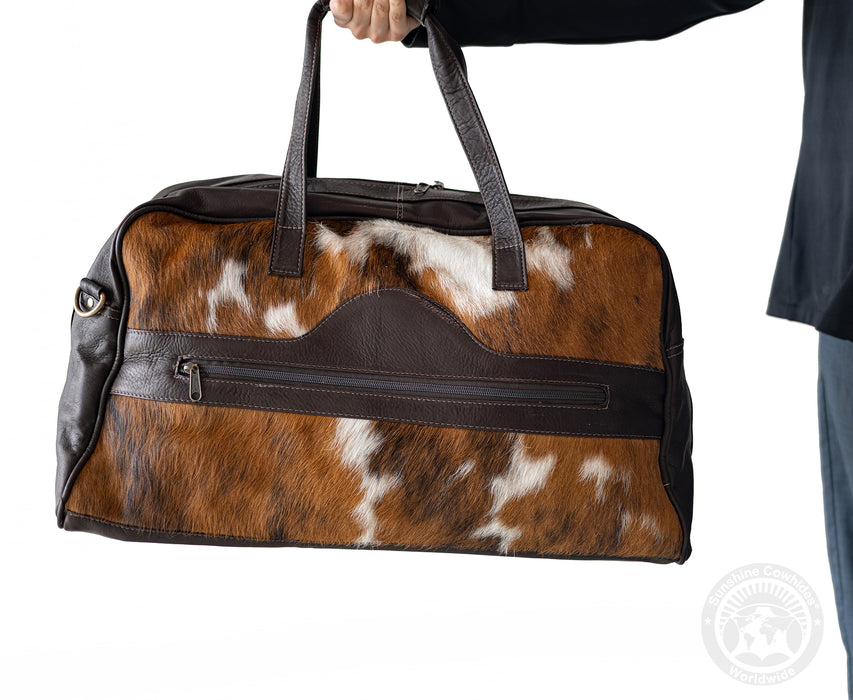 Cowhide Duffle Bag - Tricolor