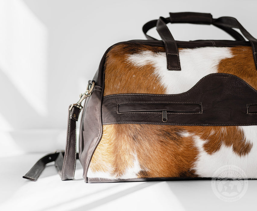 Cowhide Duffle Bag - Tricolor