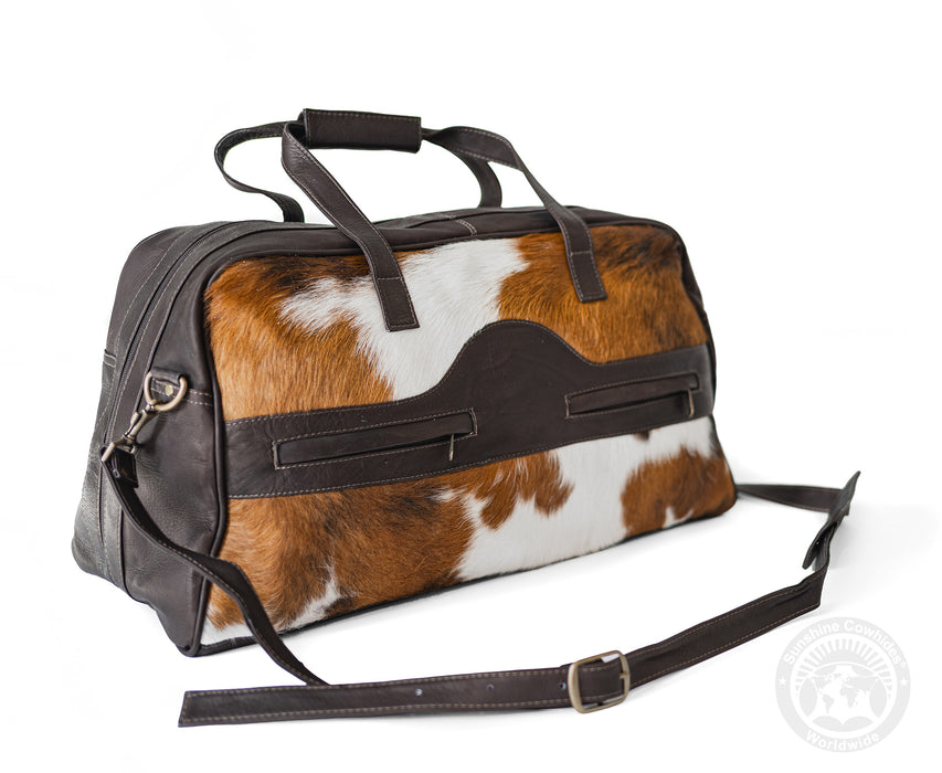 Cowhide Duffle Bag - Tricolor