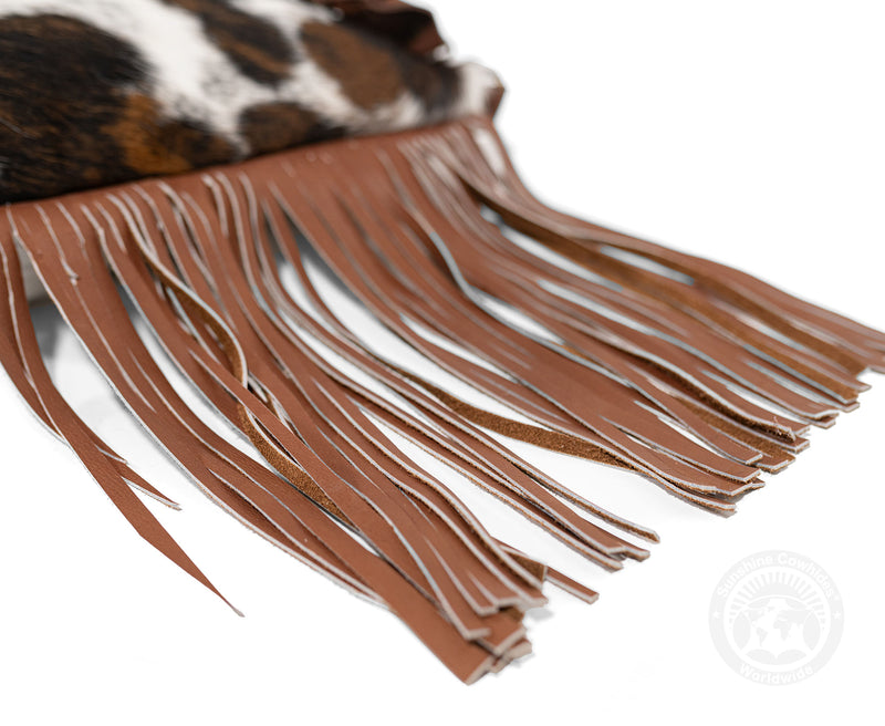 Cowhide Shoulder Bag - Tricolor