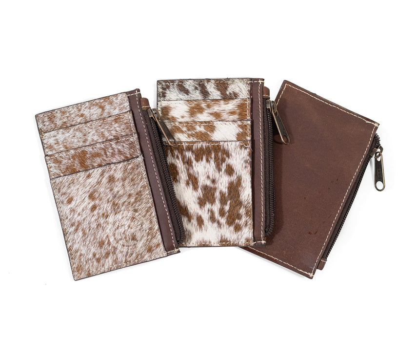 Natural Cowhide Leather Card Holder