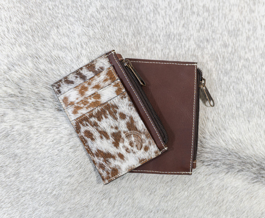 Natural Cowhide Leather Card Holder