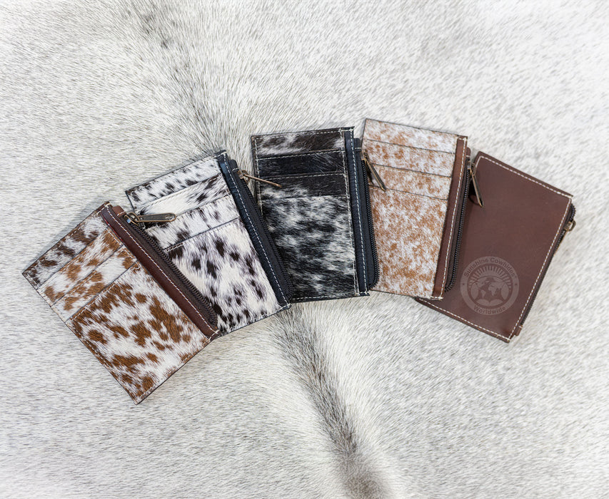 Natural Cowhide Leather Card Holder