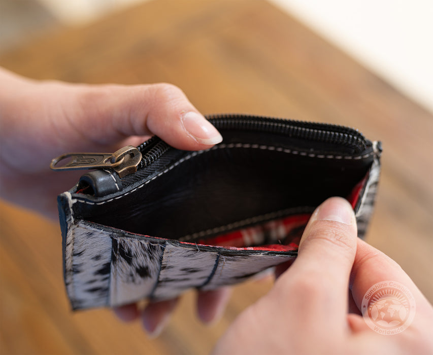 Natural Cowhide Leather Card Holder