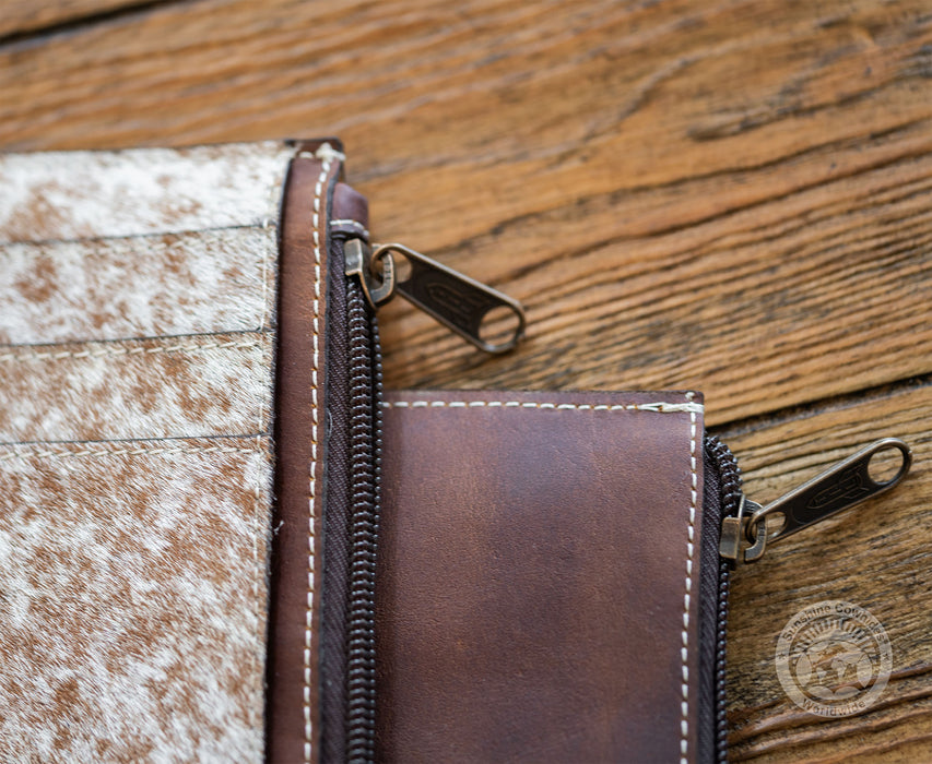 Natural Cowhide Leather Card Holder