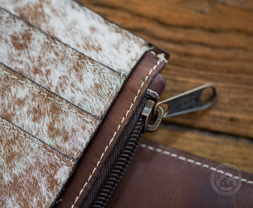 Natural Cowhide Leather Card Holder