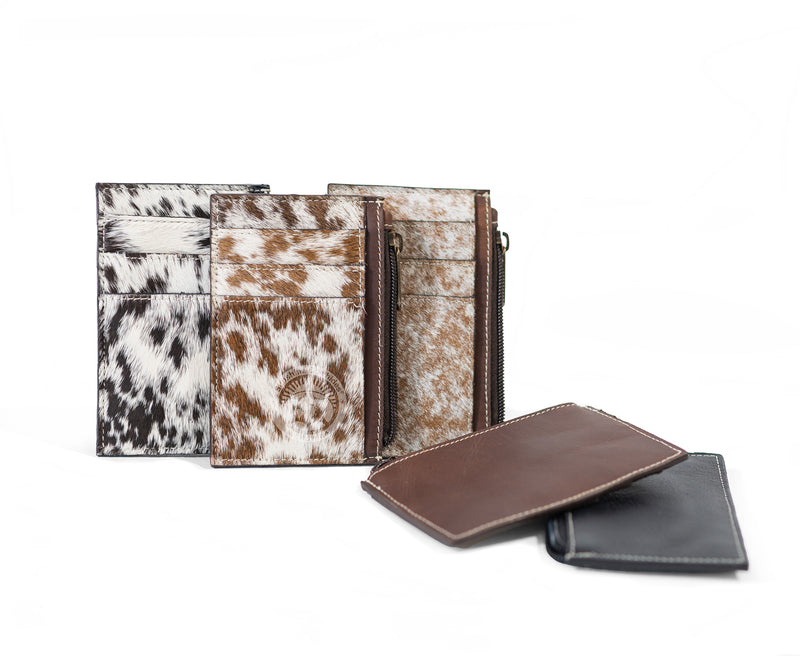 Natural Cowhide Leather Card Holder / Wallets