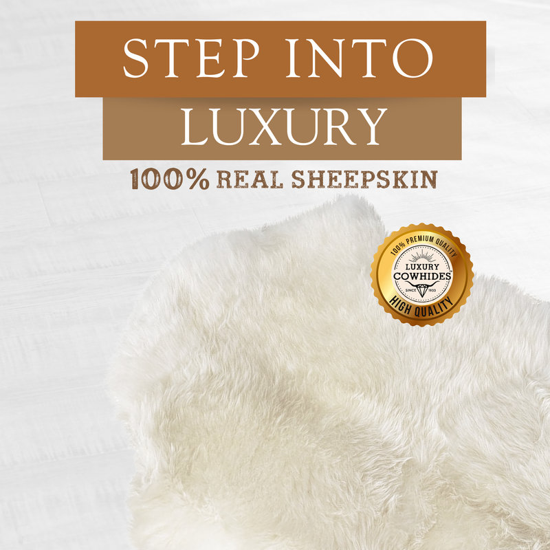 Sheepskin Rug - Natural White