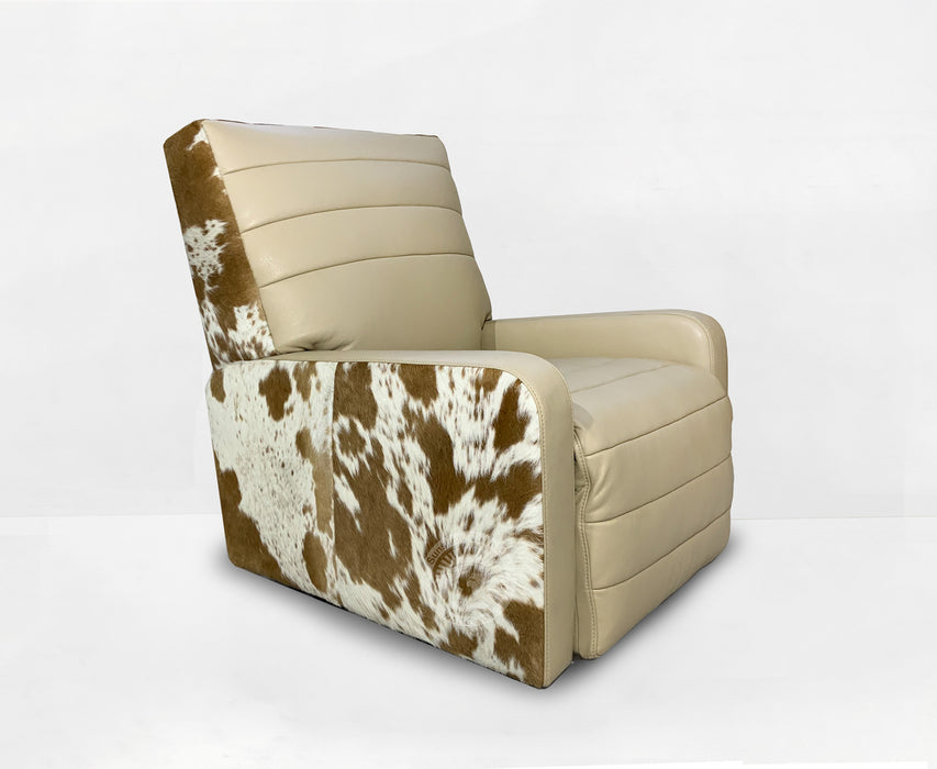 Square Recliner Armchair - Taupe