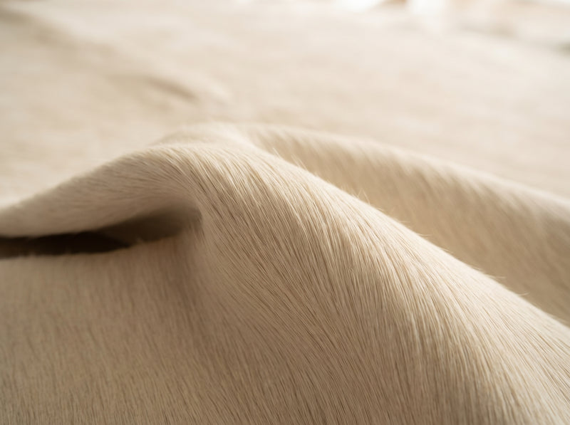 Natural White Cowhide Rug