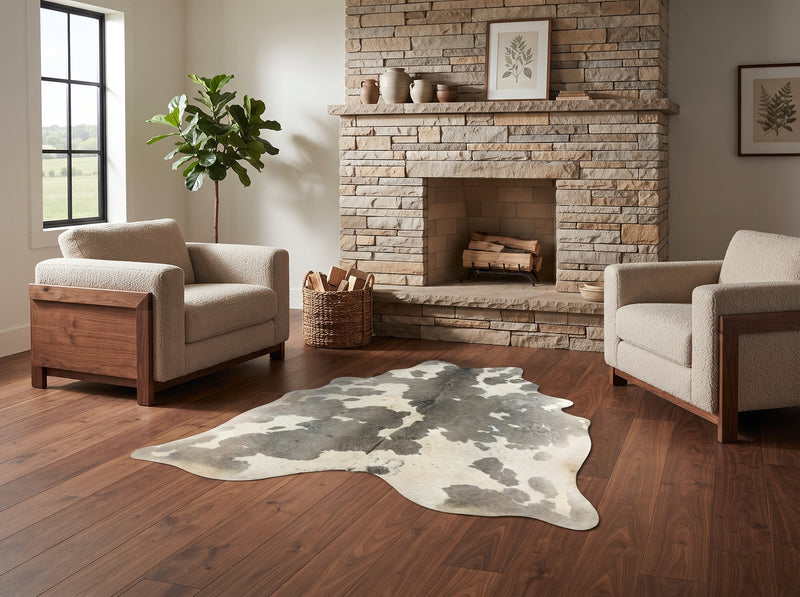 Grey Cowhide Rug