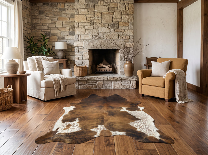 Brindle Belly Cowhide Rug