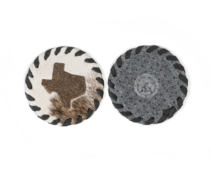 Cowhide Coaster - Texas Map