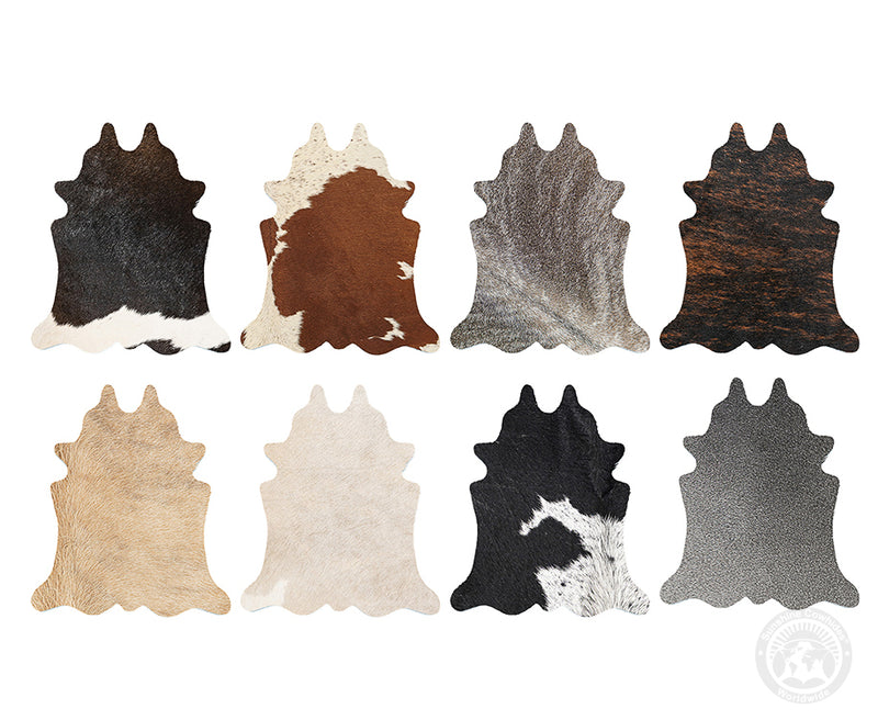 Cowhide Coaster Hide Shape - Plain