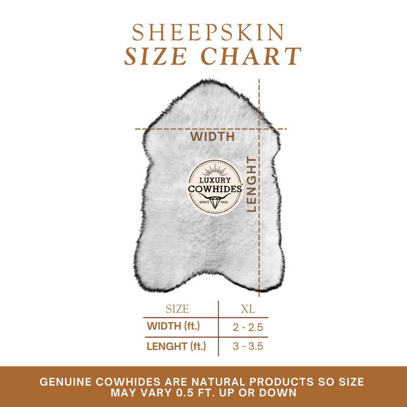 Sheepskin Rug - Natural White