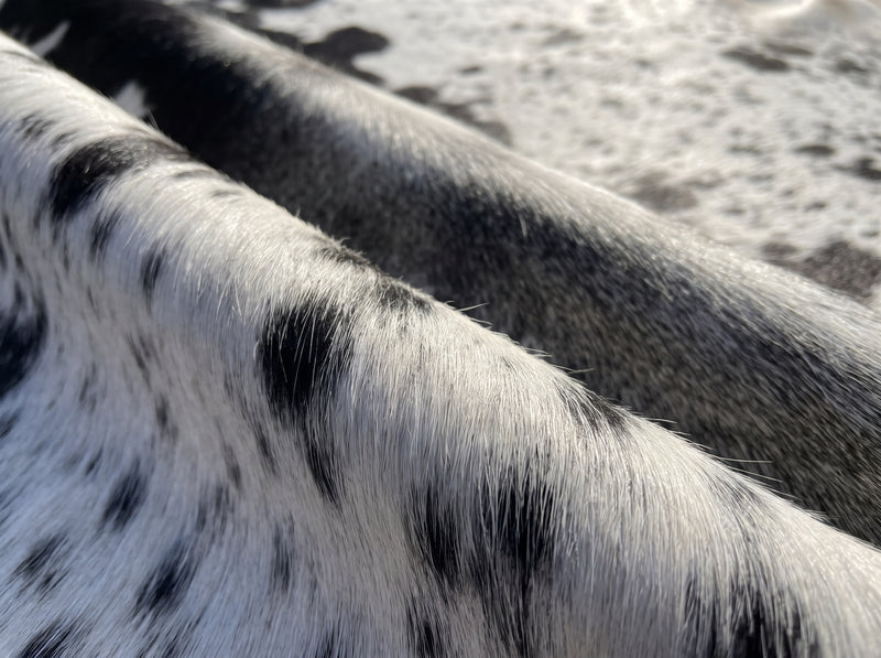 Salt and Pepper Exotic Cowhide Rug