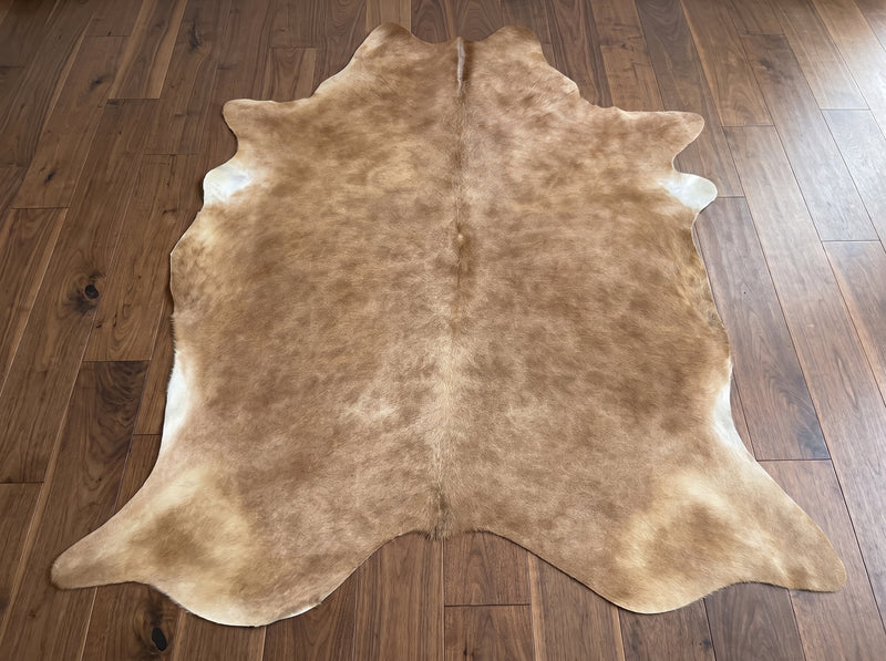 Beige Exotic Cowhide Rug