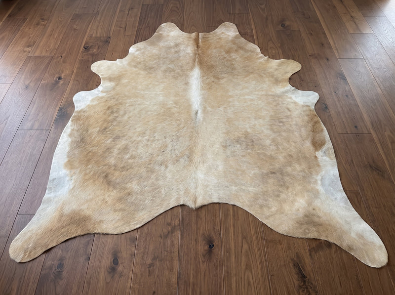 Beige Exotic Cowhide Rug