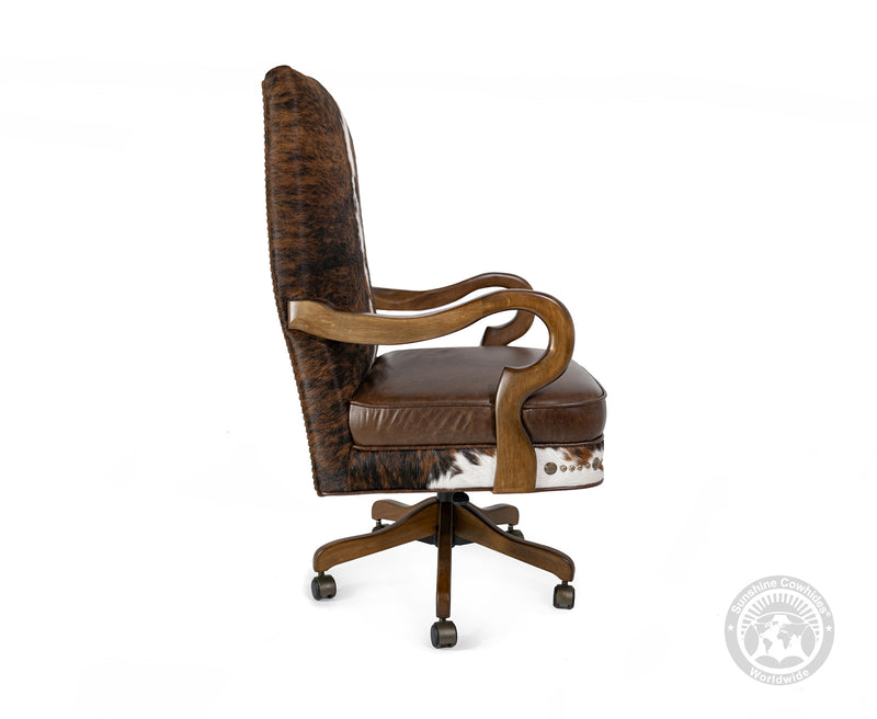 Leather Office Chair - High Back Tricolor