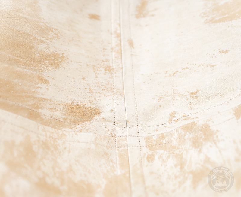 Butterfly Chair - Cowhide Leather Marble Light