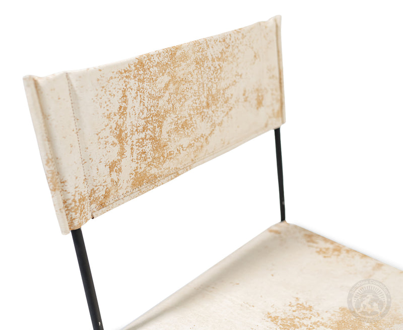 One Wire Genuine Cowhide Leather Dining Chair - Marble Light