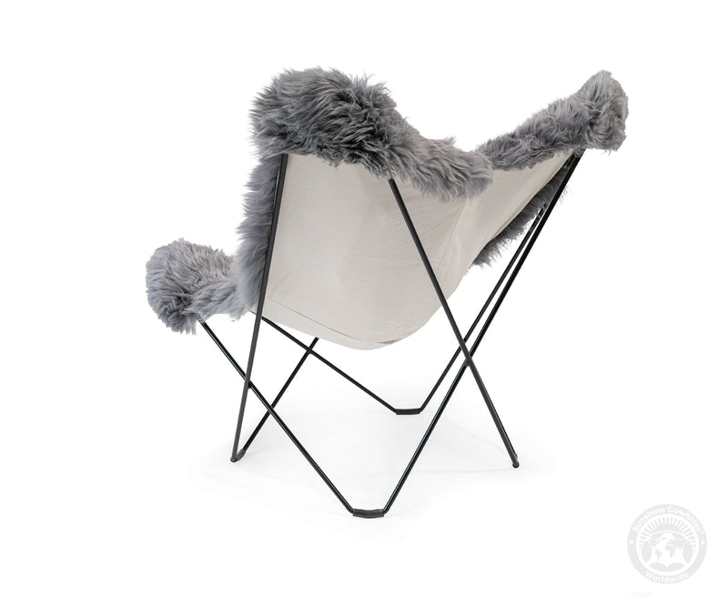 Butterfly Chair - Sheepskin Grey