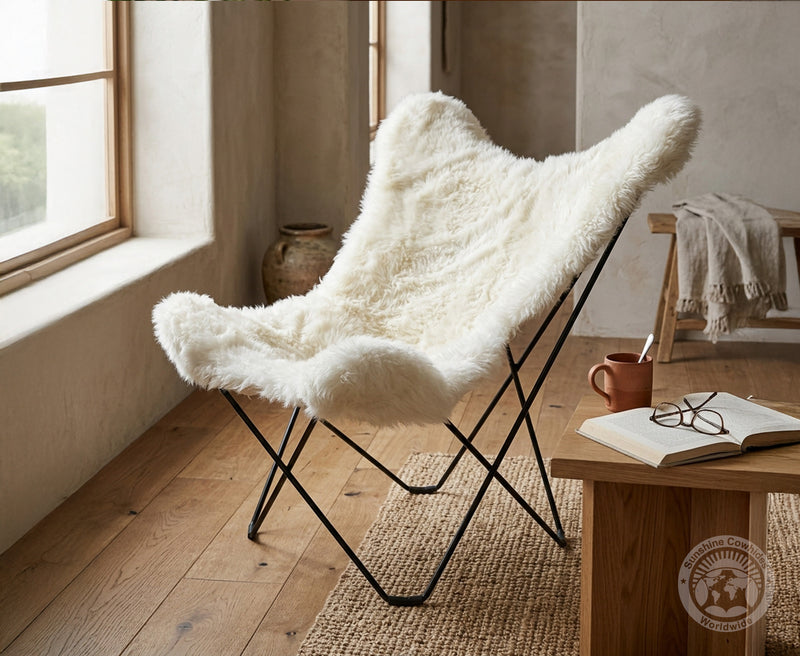 Butterfly Chair - Sheepskin White