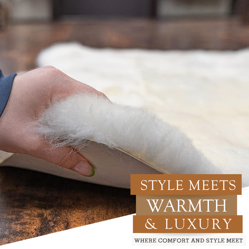 Sheepskin Rug - Natural White