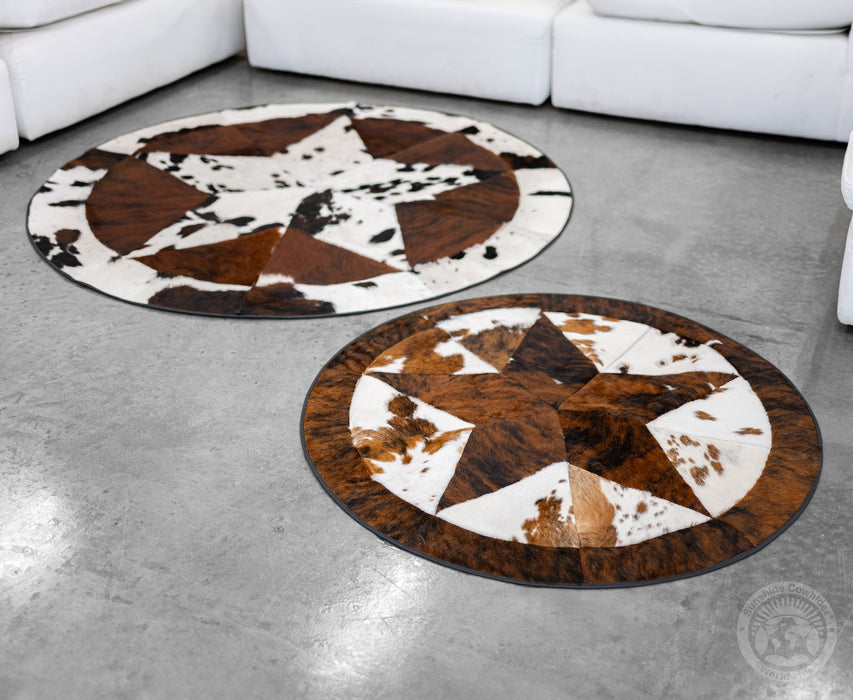 Round Rodeo Rug 40" - Single Star