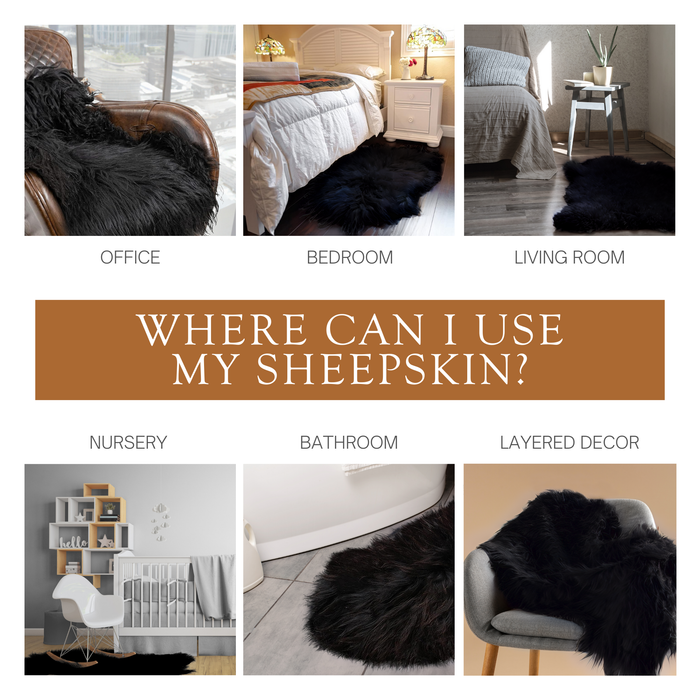 Icelandic Sheepskin - Natural Black