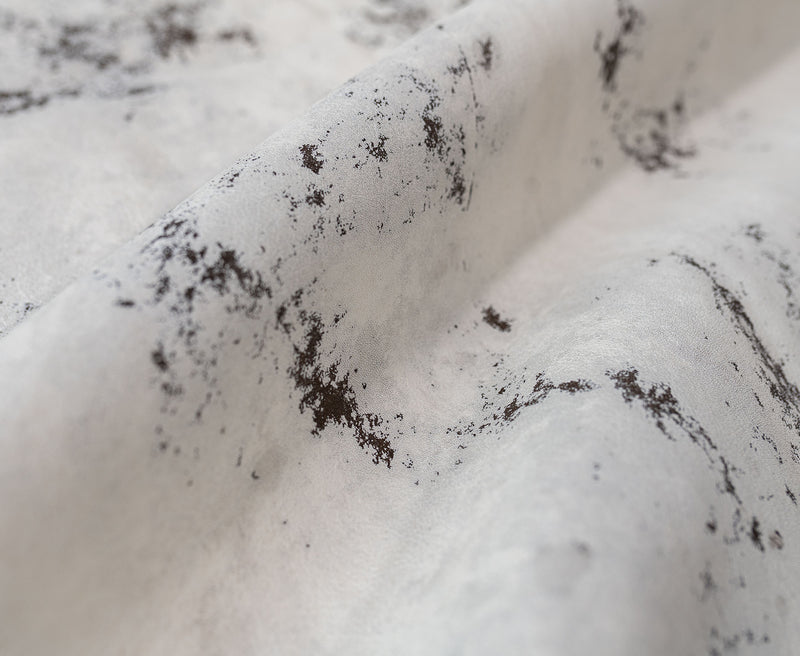Marble Dark Leather Rug 6x7-8