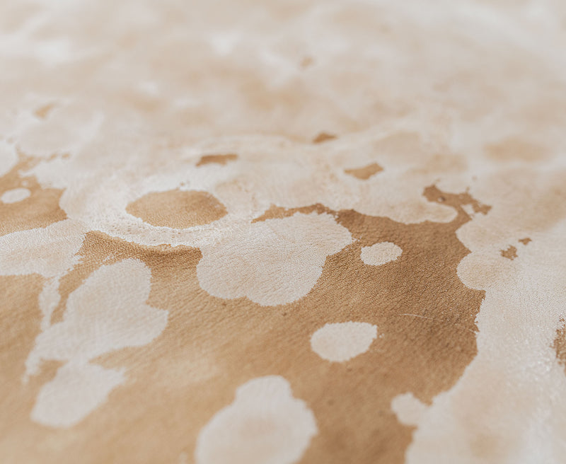 Marble Light Leather Rug 6x7-8