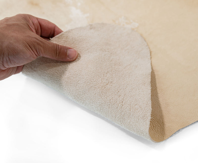 Marble Light Leather Rug 6x7-8