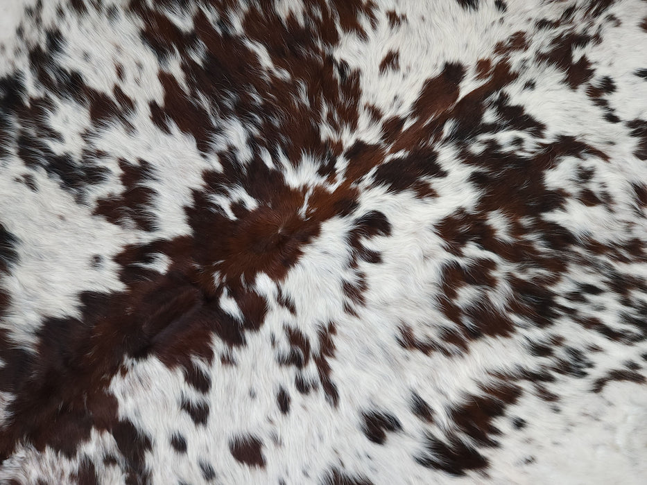 Premium Tricolor Cowhide Rug Size 6.0 X 6.5 ft