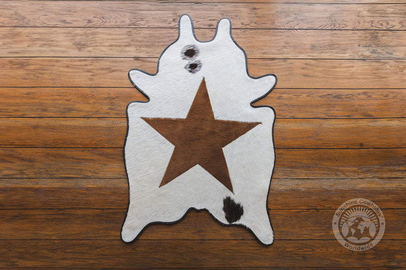 Mini Cowhide Rug - Star 24 x 35''