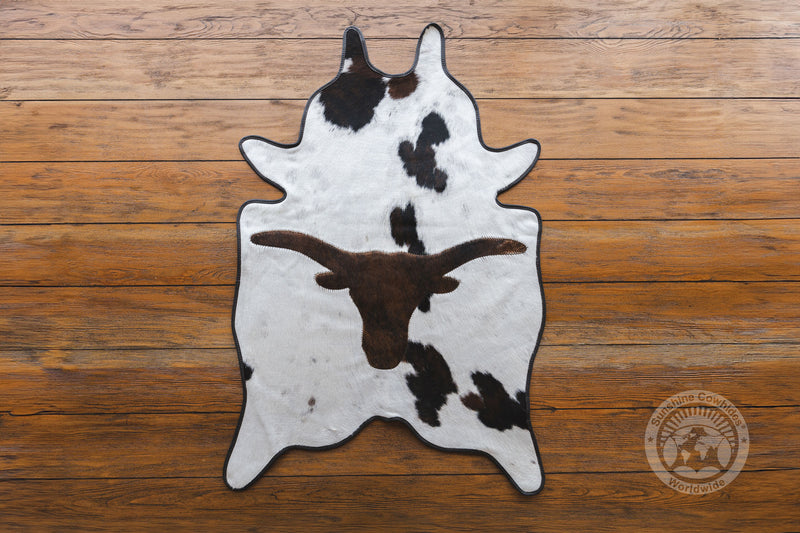 Mini Cowhide Rug - Longhorn 24 x 35''