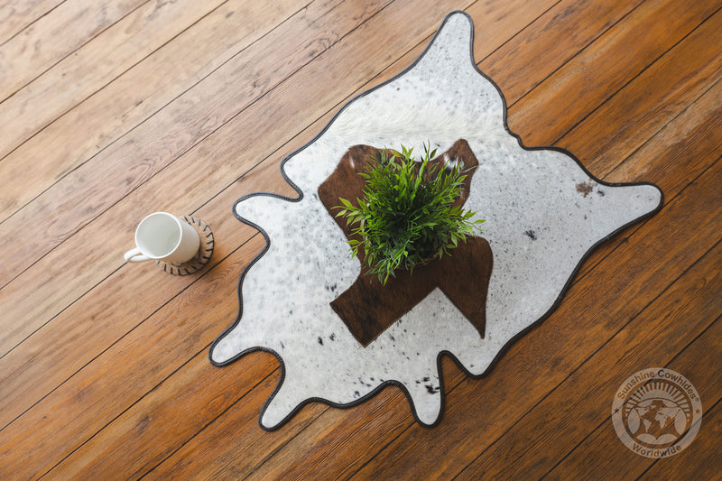 Mini Cowhide Rug - Texas Map 24 x 35''