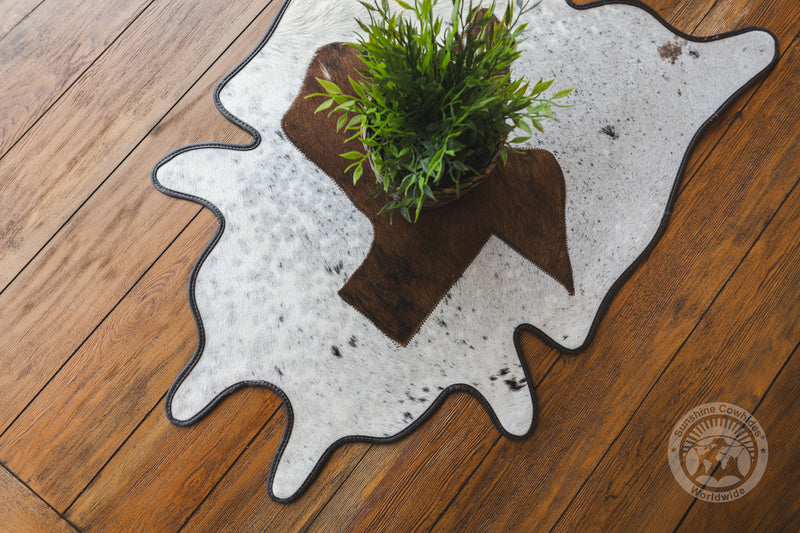 Mini Cowhide Rug - Texas Map 24 x 35''