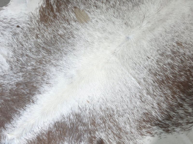 Premium Brazilian Salt and Pepper Cowhide Rug Size 6.2 X 7.2 ft