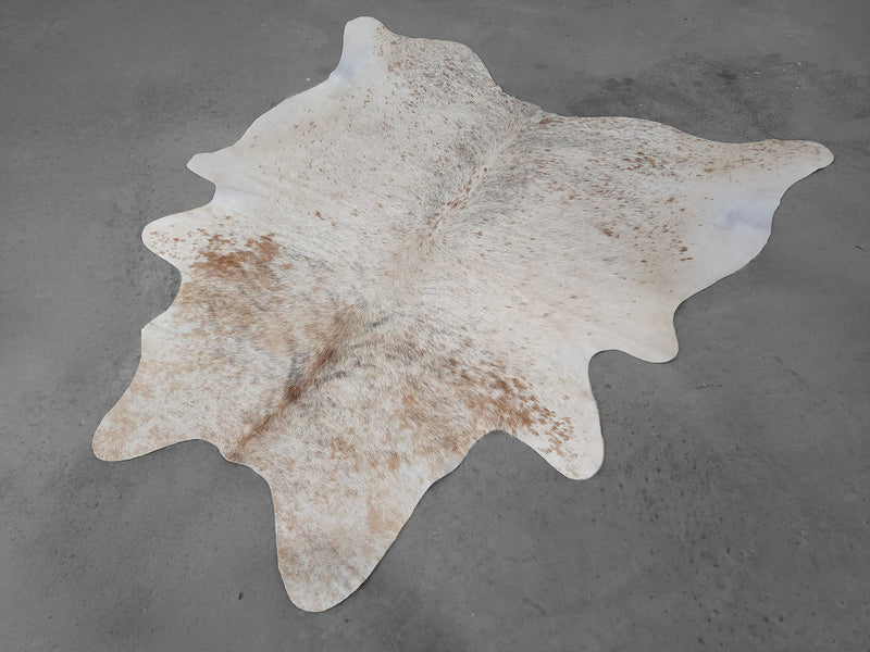 Premium Brazilian Brindle Light Cowhide Rug Size 8.0 X 6.10 ft